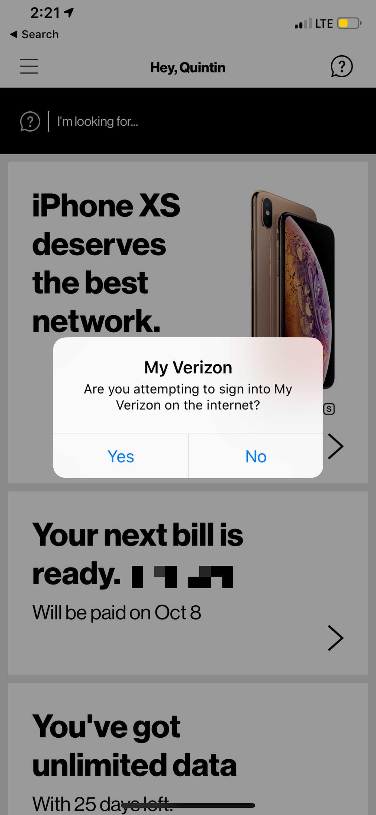 Swipe the notification and wait for the dialog in-app. Look at that lovely indeterminate progress spinner and super unclear instructions. So well designed.